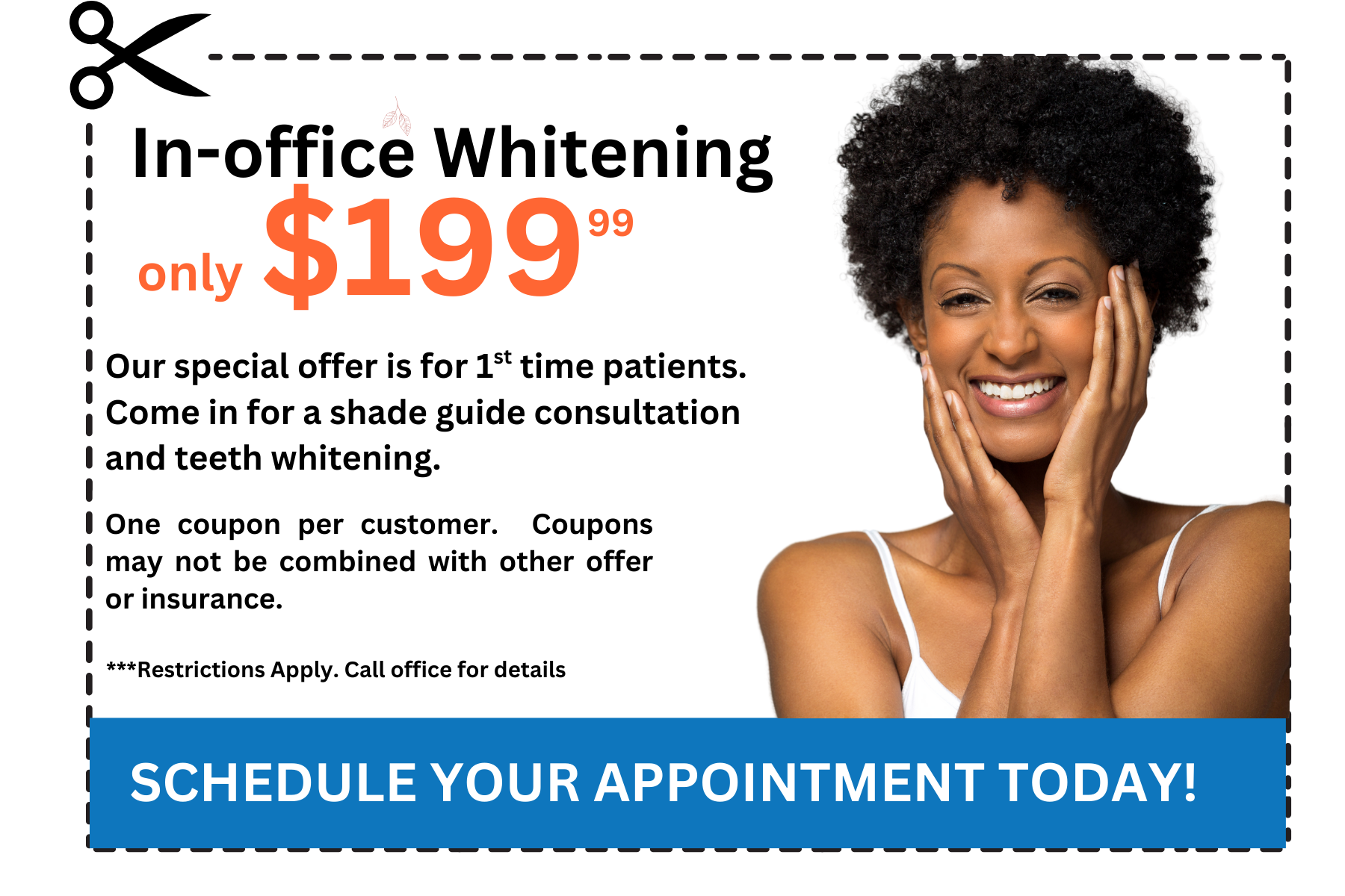 in-office whitening special